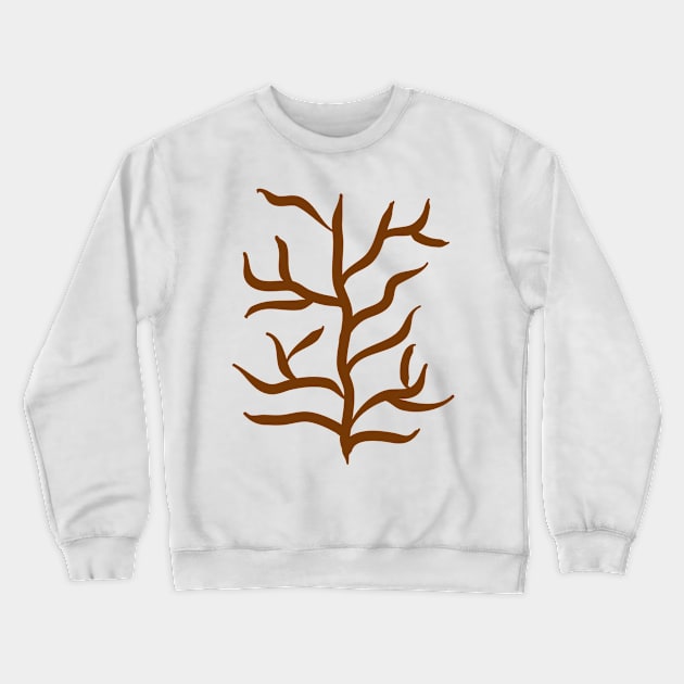 Branches without leaves. Winter. Minimalistic design. Gift for nature lover, biologist Crewneck Sweatshirt by grafinya